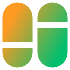 Dashboard Vertical Pills Split 1 Icon from Core Gradient Set
