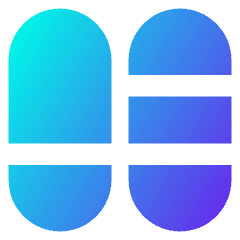 Dashboard Vertical Pills Split 4 Icon from Core Gradient Set