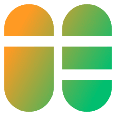 Dashboard Vertical Pills Split 5 Icon from Core Gradient Set