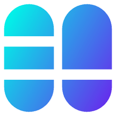 Dashboard Vertical Pills Split 6 Icon from Core Gradient Set