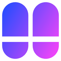 Dashboard Vertical Pills Split Bottom Icon from Core Gradient Set
