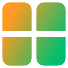 Dashboard Vertical Rectangle Half Icon from Core Gradient Set