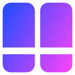 Dashboard Vertical Rectangle Split Bottom Icon from Core Gradient Set