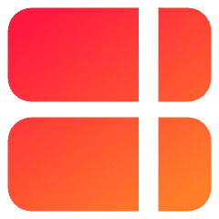 Dashboard Vertical Rectangle Split Right Icon from Core Gradient Set