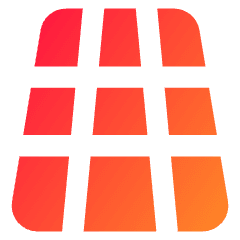 3d Perspective Grid Icon from Core Gradient Set