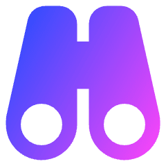 Binoculars Icon from Core Gradient Set
