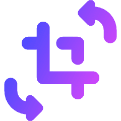 Crop And Rotate Icon from Core Gradient Set