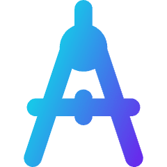 Drawing Compass Icon from Core Gradient Set