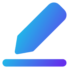 Pencil Line Icon from Core Gradient Set