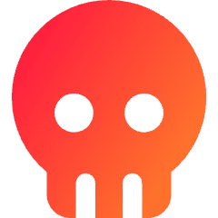 Skull 1 Icon from Core Gradient Set