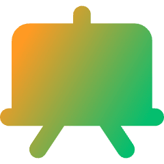 White Board Icon from Core Gradient Set