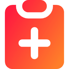 Clipboard Add Icon from Core Gradient Set