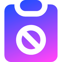 Clipboard Block Icon from Core Gradient Set