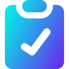 Clipboard Check Icon from Core Gradient Set