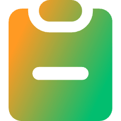 Clipboard Remove Icon from Core Gradient Set