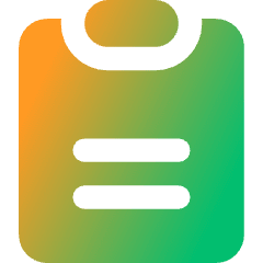 Clipboard Text Icon from Core Gradient Set