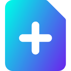 File Add Icon from Core Gradient Set