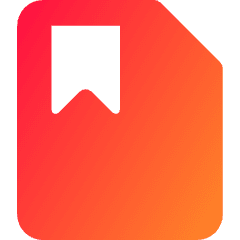 File Bookmark Icon from Core Gradient Set