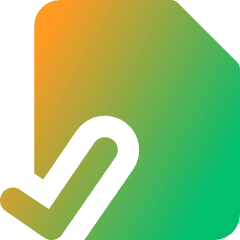 File Check Alternate Icon from Core Gradient Set