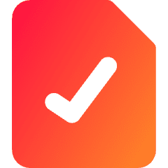 File Check Icon from Core Gradient Set