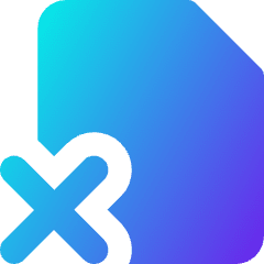 File Delete Alternate Icon from Core Gradient Set