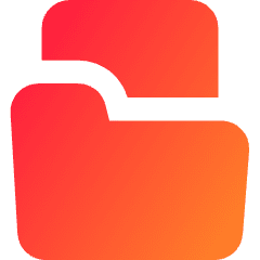 File Folder Icon from Core Gradient Set