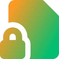 File Lock Icon from Core Gradient Set