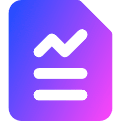 File Report Icon from Core Gradient Set