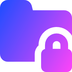Folder Lock Icon from Core Gradient Set