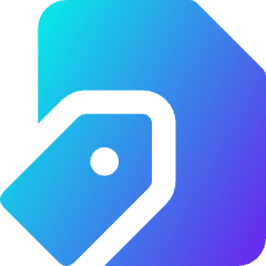 Label File Tag Icon from Core Gradient Set
