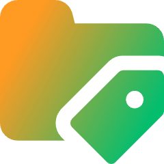 Label Folder Tag Icon from Core Gradient Set