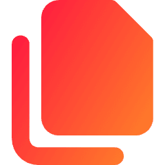 Multiple File 1 Icon from Core Gradient Set