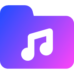 Music Folder Song Icon from Core Gradient Set