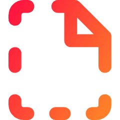 New File Dash Icon from Core Gradient Set