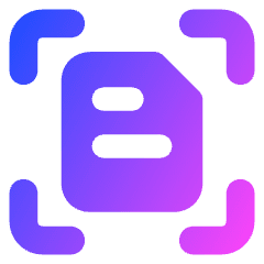 Scan Document Focus Icon from Core Gradient Set