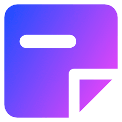 Sticky Note Remove Icon from Core Gradient Set