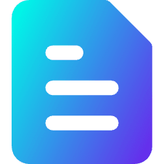 Text File Icon from Core Gradient Set