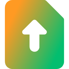 Upload File Icon from Core Gradient Set