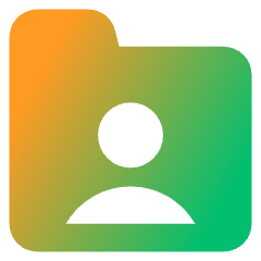 User Folder Icon from Core Gradient Set