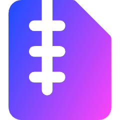 Zip File Icon from Core Gradient Set