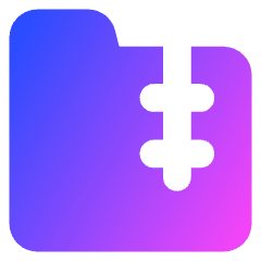 Zip Folder Icon from Core Gradient Set