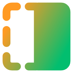 Flip Horizontal Square 1 Icon from Core Gradient Set