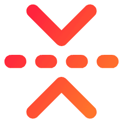 Flip Vertical Arrow 1 Icon from Core Gradient Set