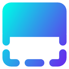 Flip Vertical Square 1 Icon from Core Gradient Set