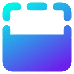 Flip Vertical Square 2 Icon from Core Gradient Set
