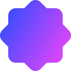 Octagram Shape Icon from Core Gradient Set