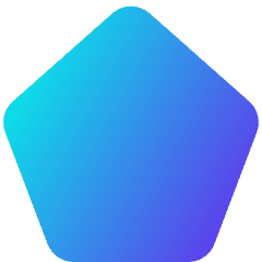 Pentagon Icon from Core Gradient Set