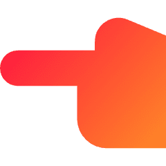 Finger Point Left Icon from Core Gradient Set