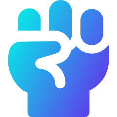 Fist Icon from Core Gradient Set