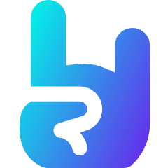 Rock And Roll Hand Icon from Core Gradient Set